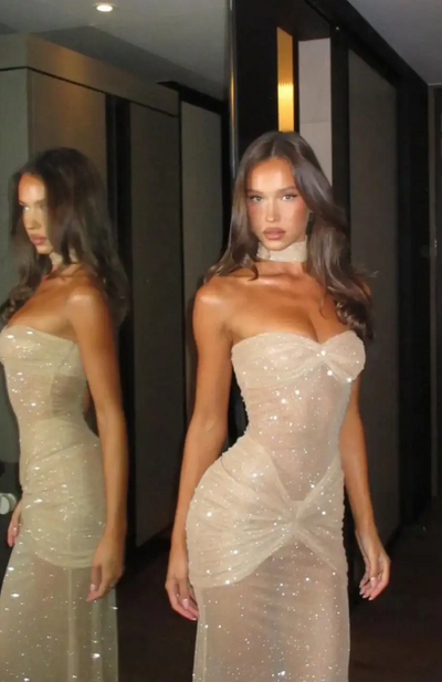 Kleid mit himmlischem Schimmer