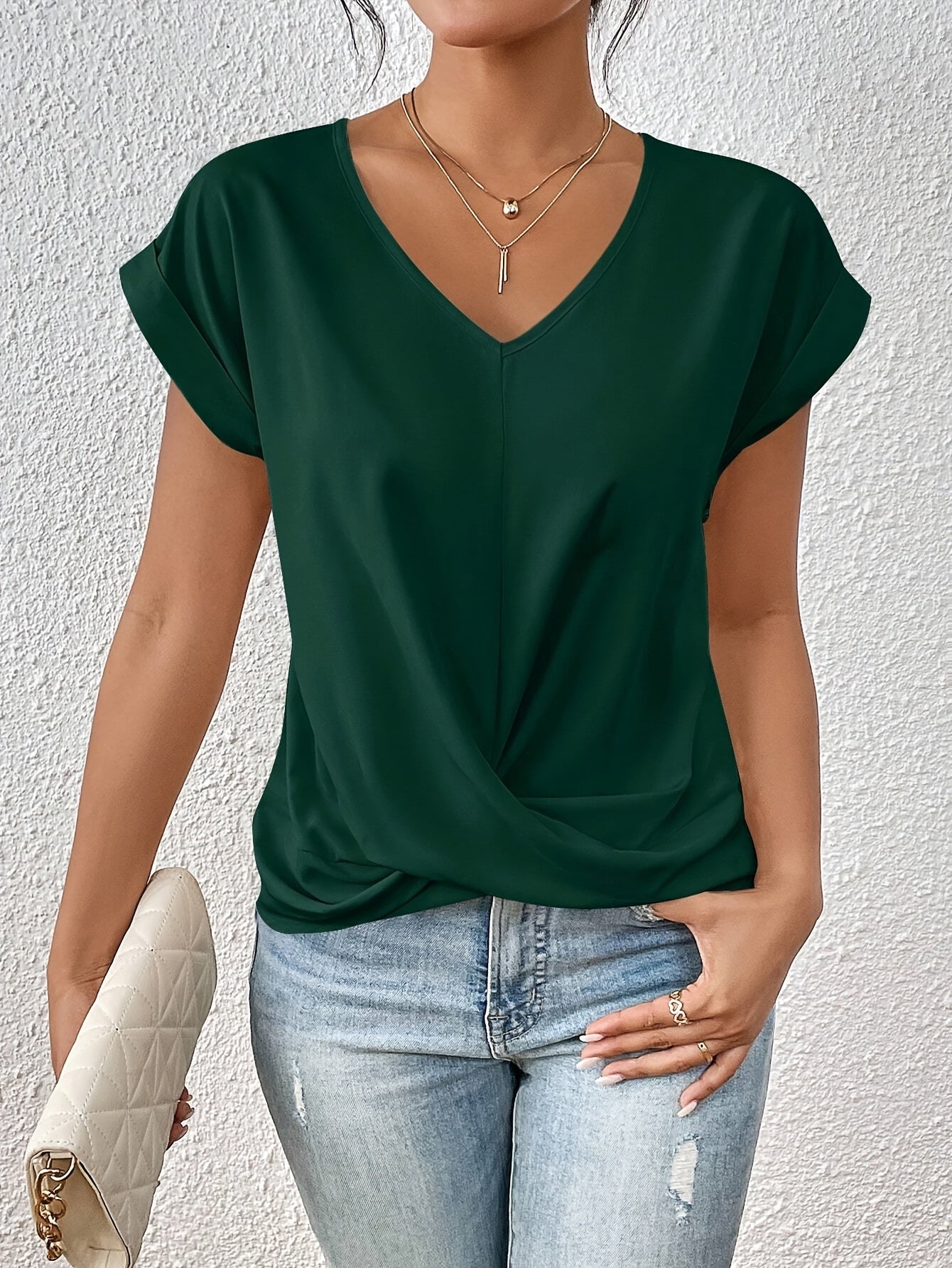 Luisa™ | Casual T-Shirt mit Herz-Ausschnitt (1+1 Gratis)