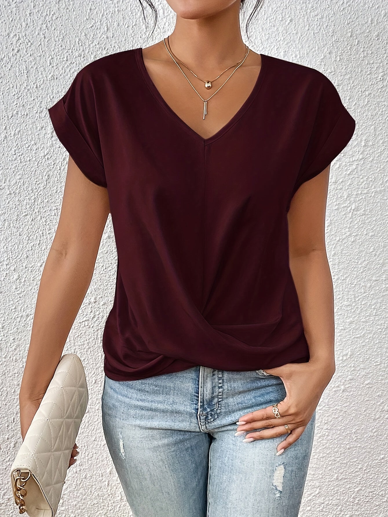 Luisa™ | Casual T-Shirt mit Herz-Ausschnitt (1+1 Gratis)