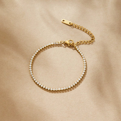 Cordelia Gold Tennisarmband