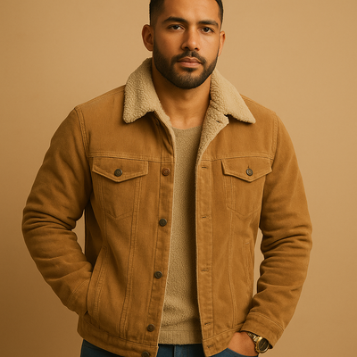 Corduroy Herrenjacke mit modernem Schnitt für Herren | Daan
