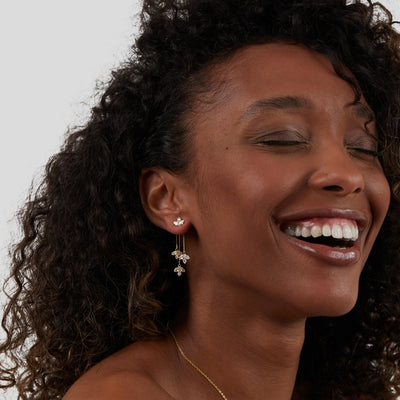 Elegante Wasserfall Ohrringe