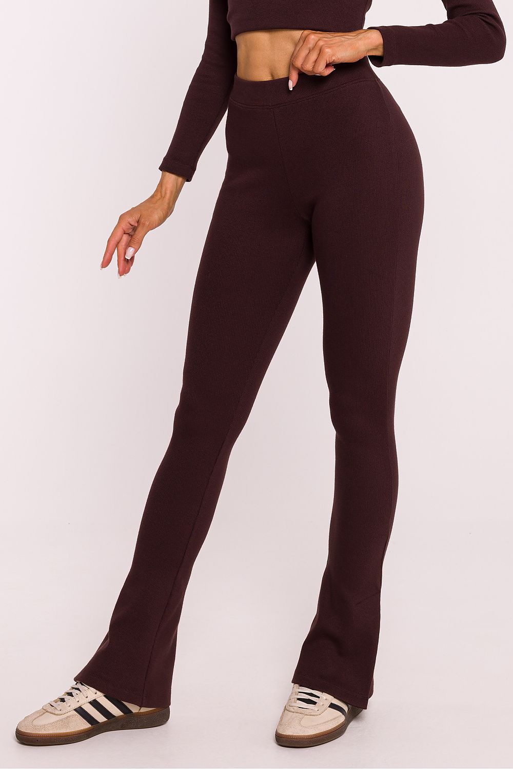 Rippstrick-Leggings | Hoher Bund | Bequem & Stylisch