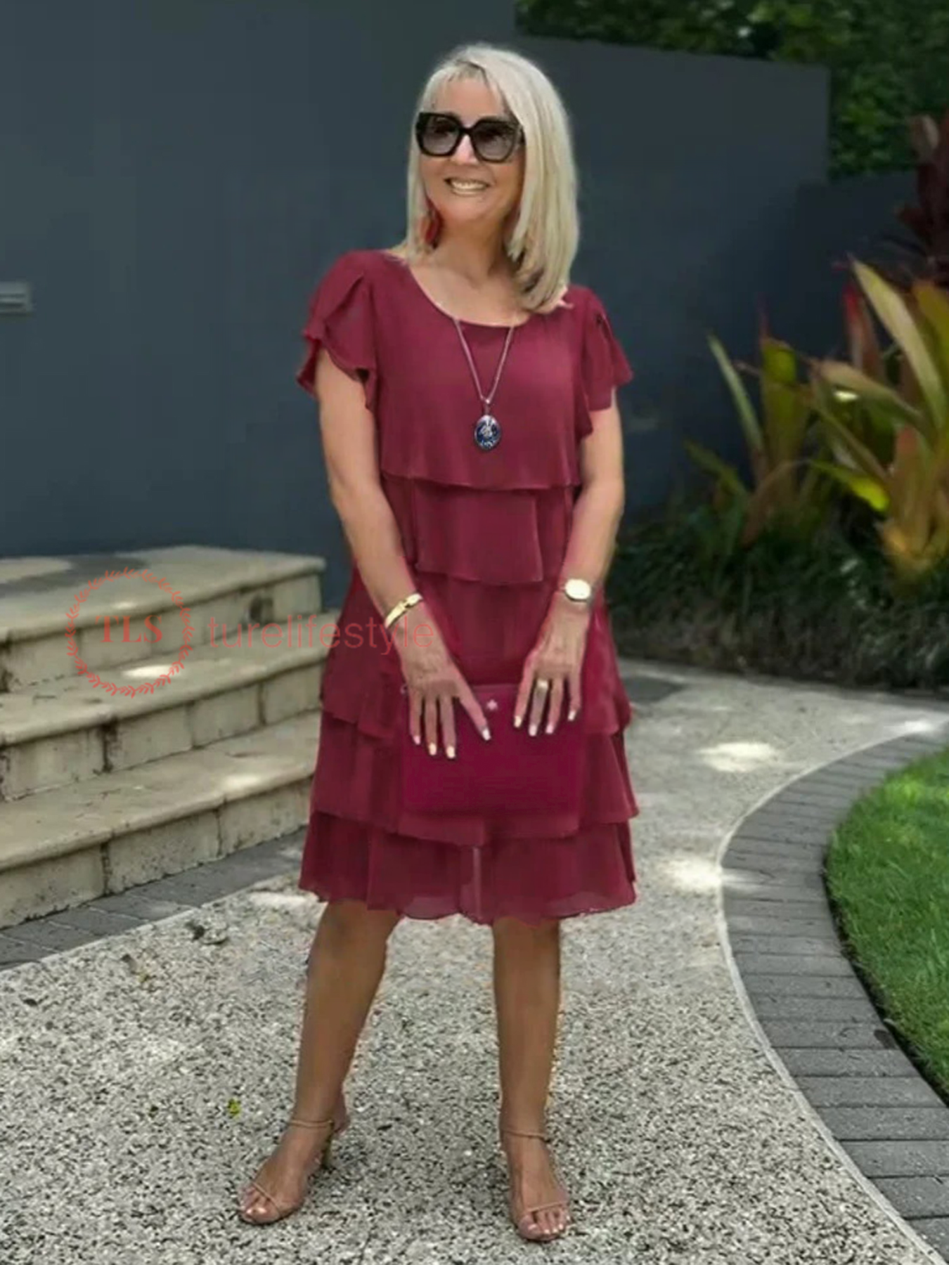 Lucia | Lockeres Chiffonkleid