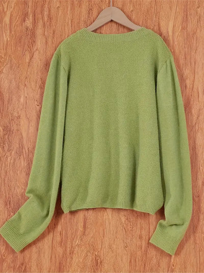 Strickjacke mit Aufgesetzter Tasche für Damen