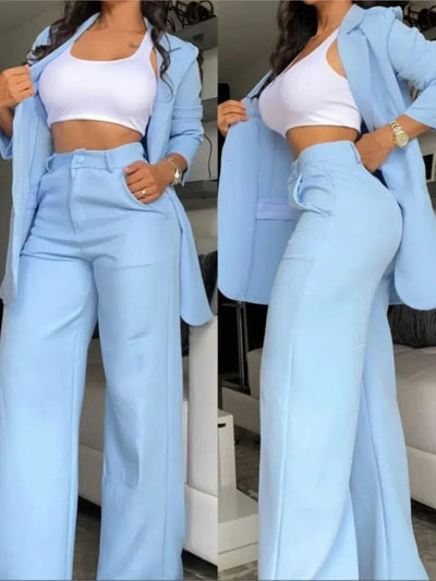 Modernes Jacken- und Hosenset für Frauen