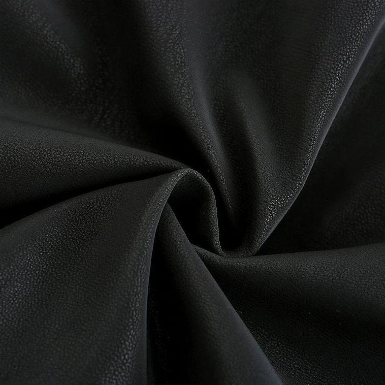 Schwarze Lederjacke mit Streifen für Herren