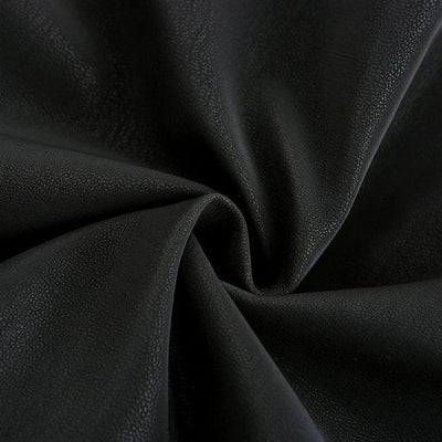 Schwarze Lederjacke mit Streifen für Herren
