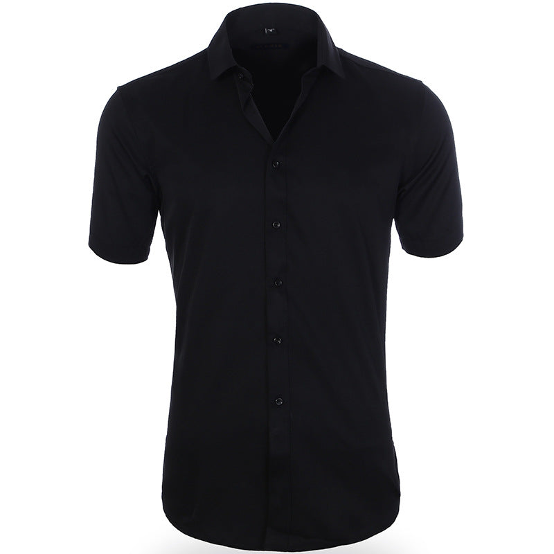 Atmungsaktives elastisches Anti-Knitter-Shirt Kurzarm
