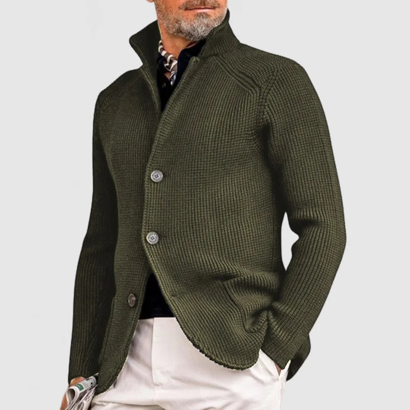 Ramon - Elegante Herrenstrickjacke mit Kapuze