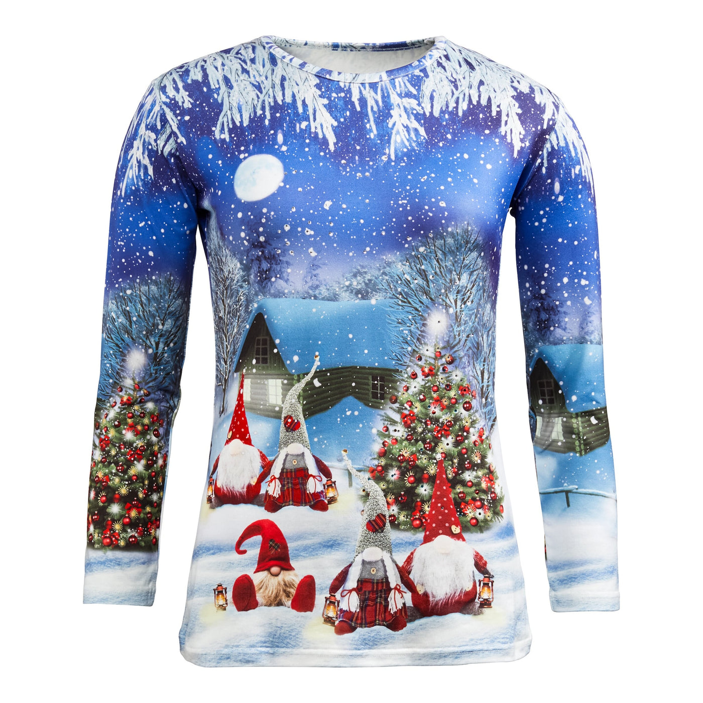 Langärmeliges Holiday Elf Shirt für Frauen