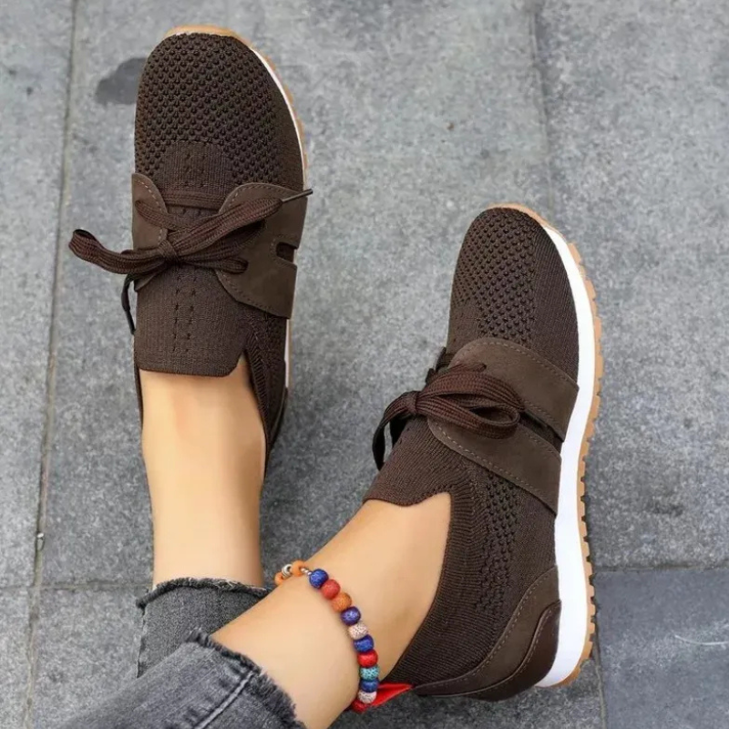 Damen atmungsaktive Mesh-Schnürschuhe | Kompressions