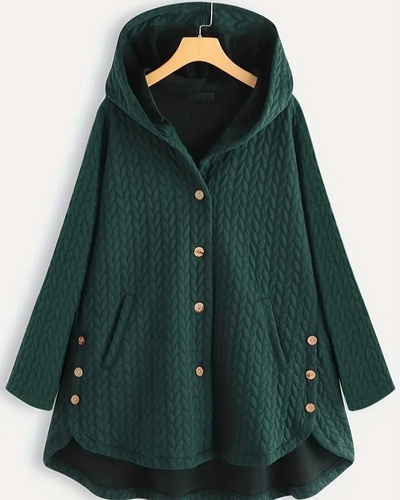 Damen bequeme Kapuzenjacke | Lang