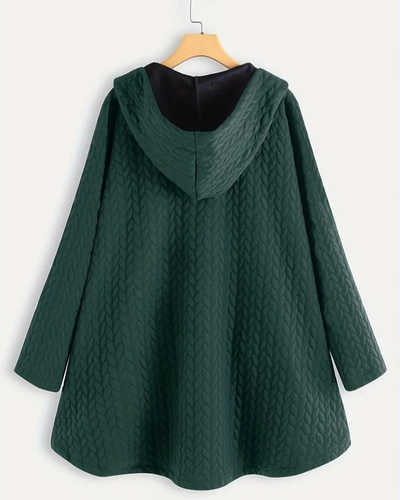 Damen bequeme Kapuzenjacke | Lang