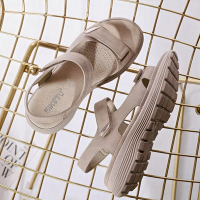 Damen bequeme Walkingsandalen | Riemchen