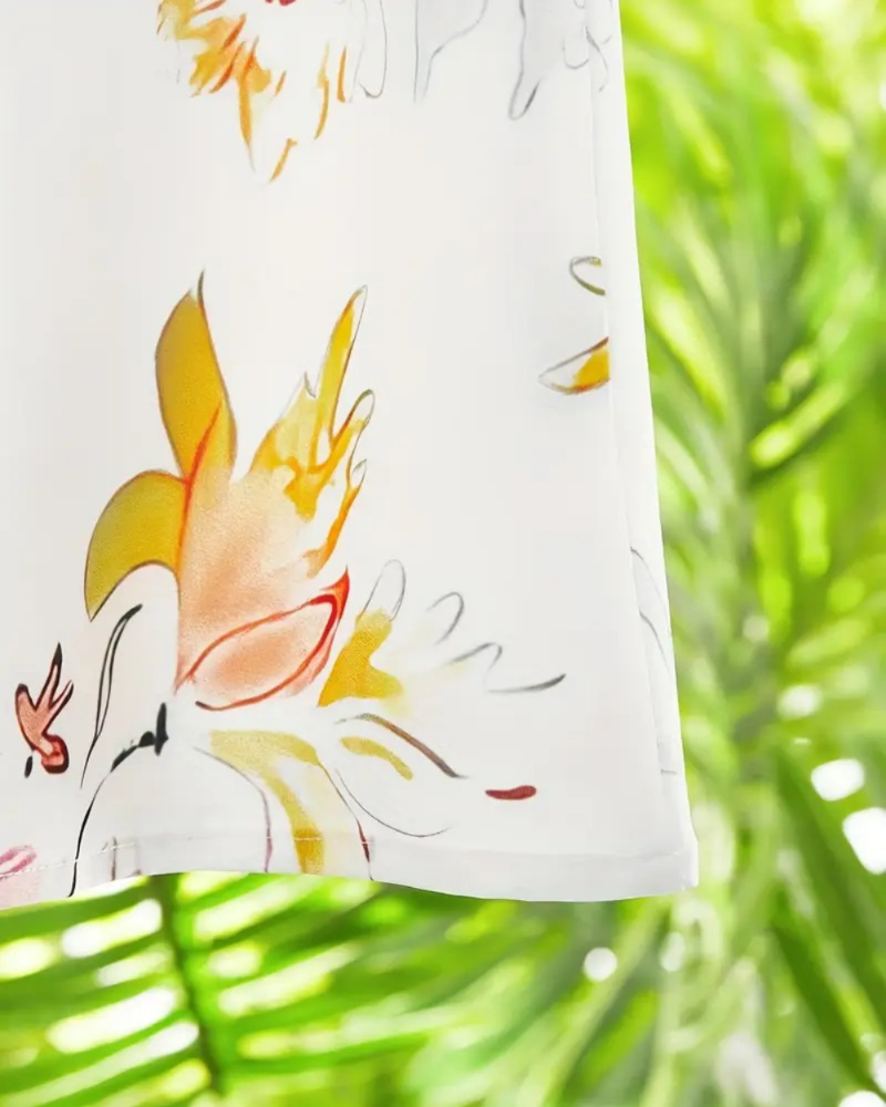 Damen bequemes geblümtes Sommerkleid | Maxi