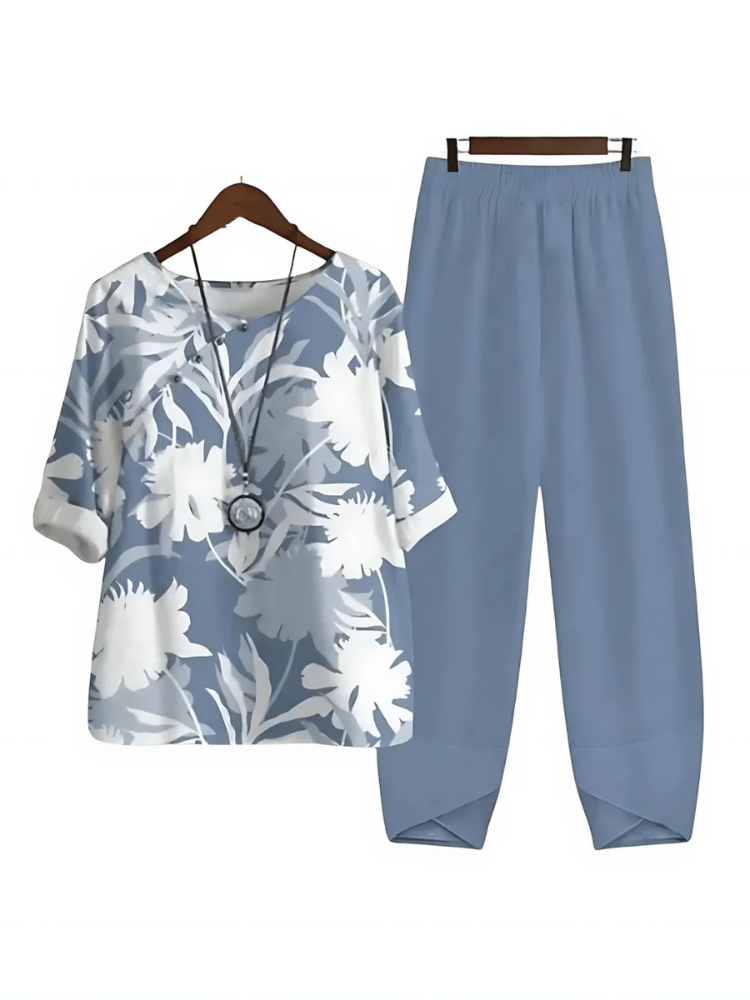 Damen bequemes passendes Set | Hose und oberteil