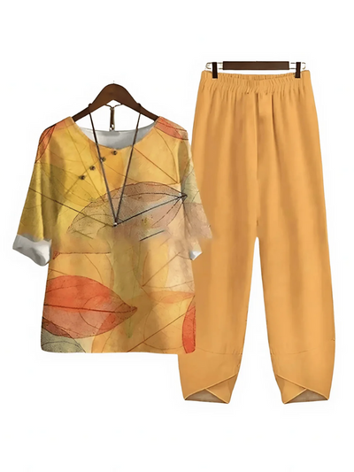 Damen bequemes passendes Set | Hose und oberteil