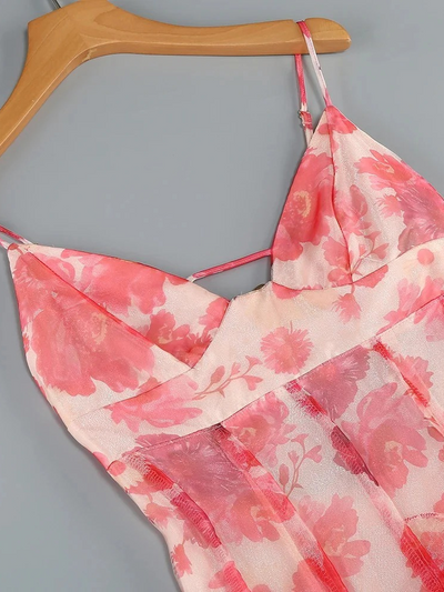 Damen Blumen Urlaub Sommerkleid | Maxi