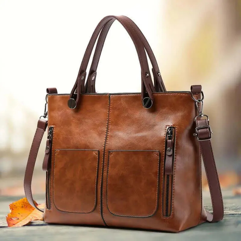 Damen elegante Vintage-Tasche | groß