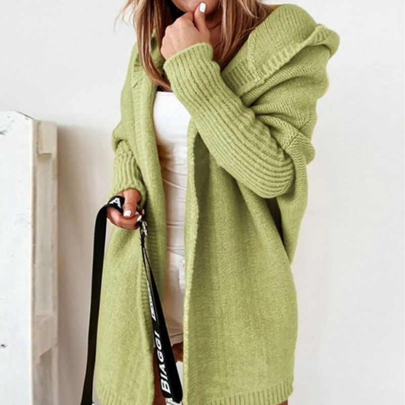 Damen eleganter langer Cardigan | Strick