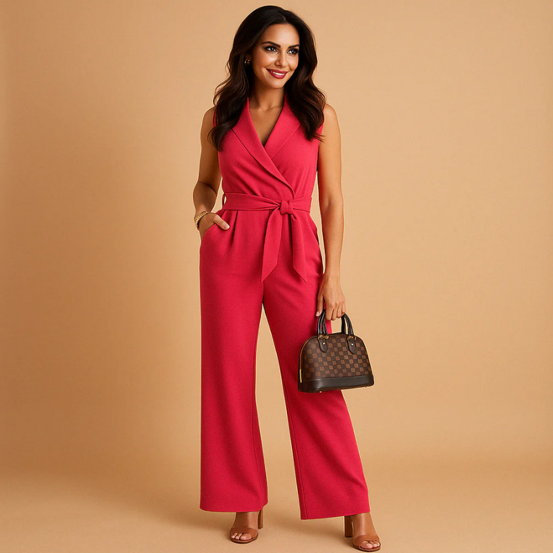 Damen eleganter Wickel-Jumpsuit | Hochzeitsgäste