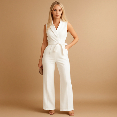 Damen eleganter Wickel-Jumpsuit | Hochzeitsgäste