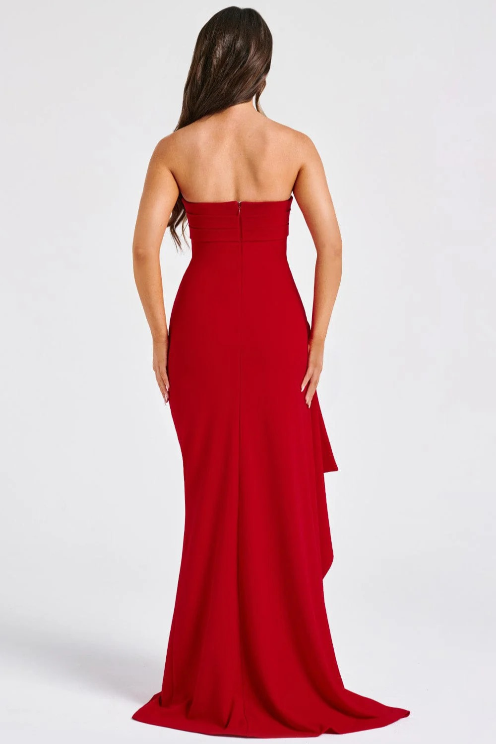 Damen elegantes Abendkleid mit hohem Beinschlitz | Maxi