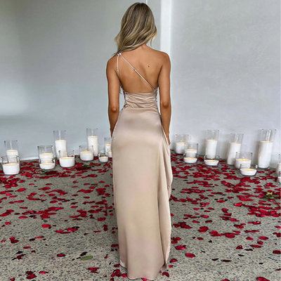 Damen elegantes langes Brautjungfernkleid | Maxi