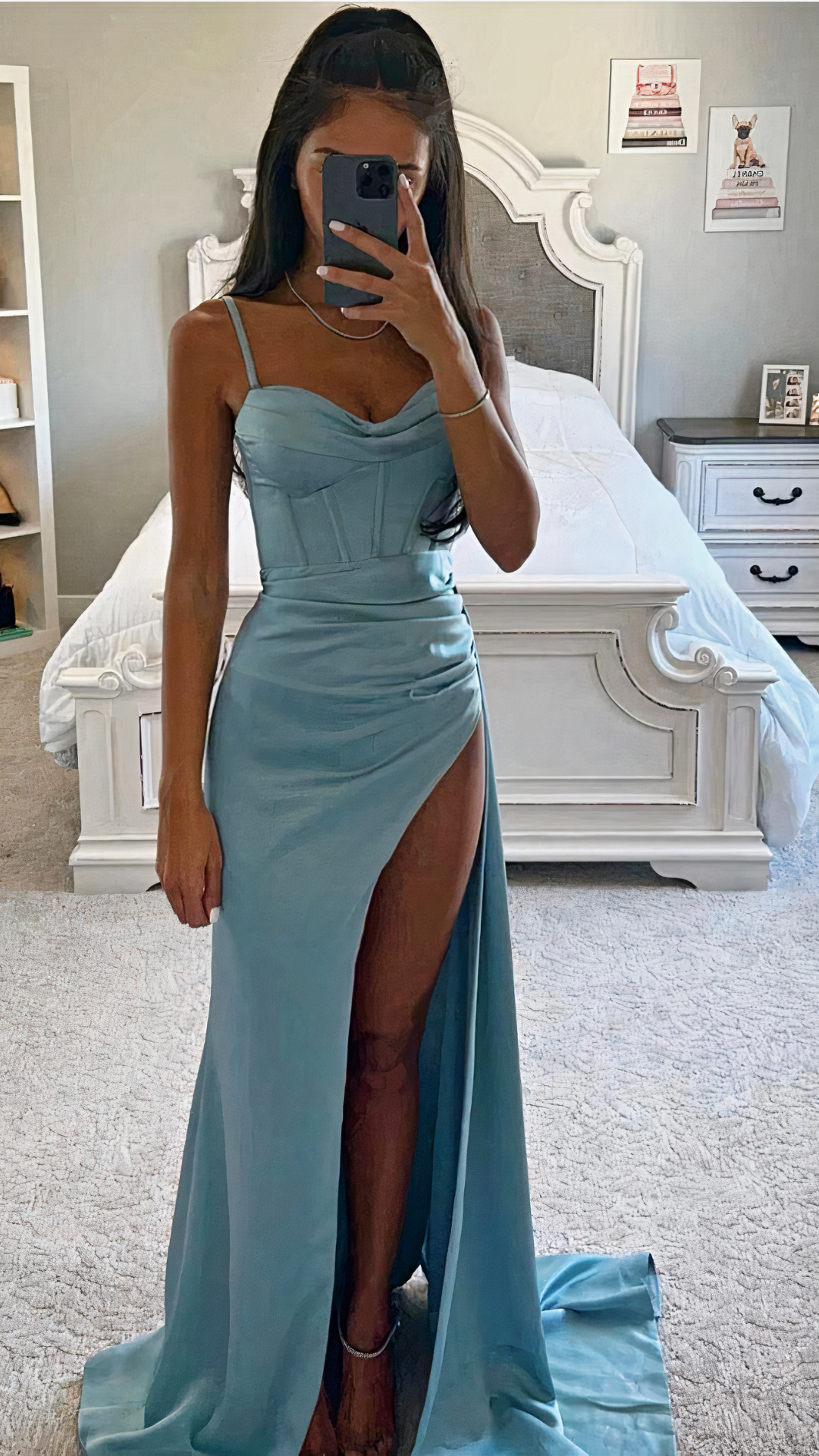 Damen elegantes Vintage-Abendkleid | Maxi