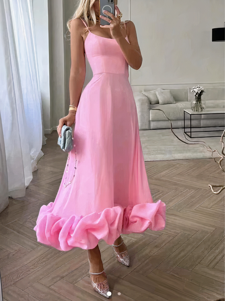 Damen elegantes Vintage-Bustierkleid | Midi