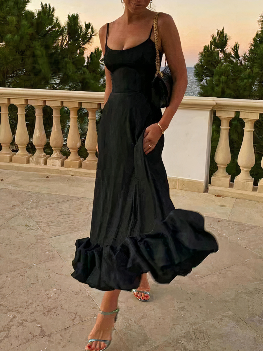 Damen elegantes Vintage-Bustierkleid | Midi