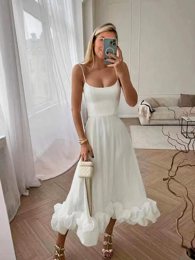 Damen elegantes Vintage-Bustierkleid | Midi