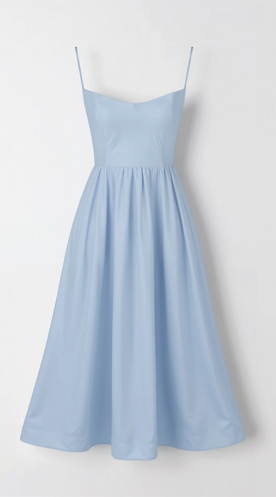 Damen elegantes Vintage-Sommerkleid | Midi