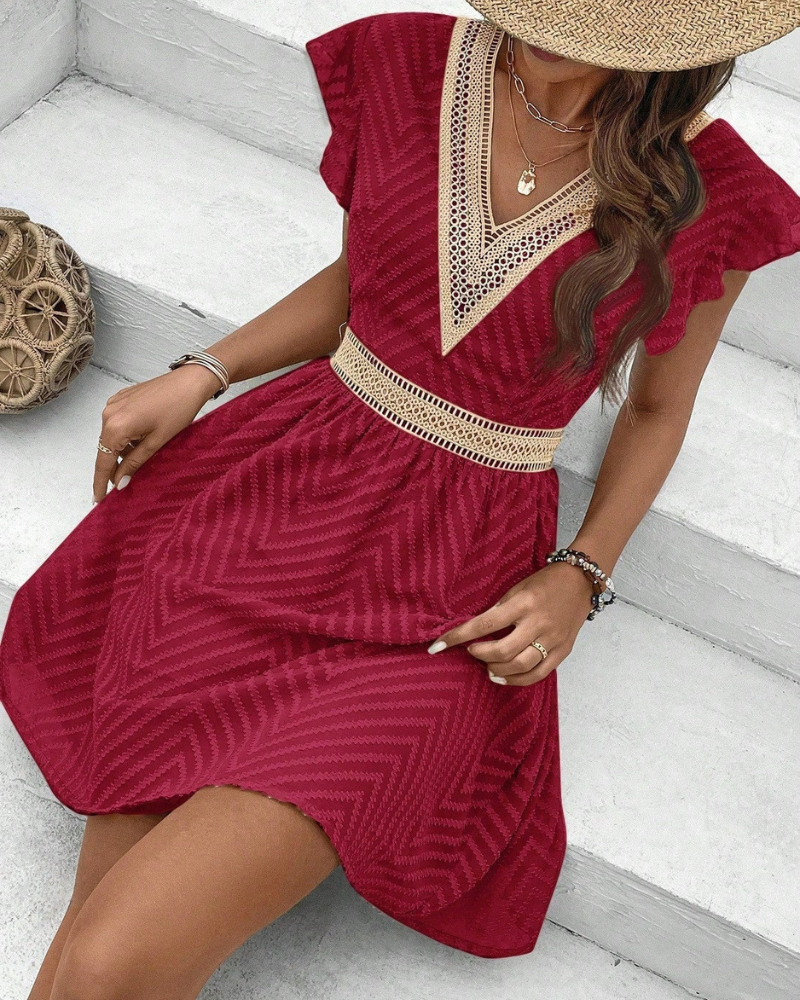 Damen fließendes Sommerkleid | Mini