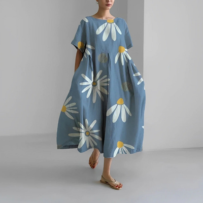 Damen Geblümtes Mutterschaft Sommerkleid | Midi