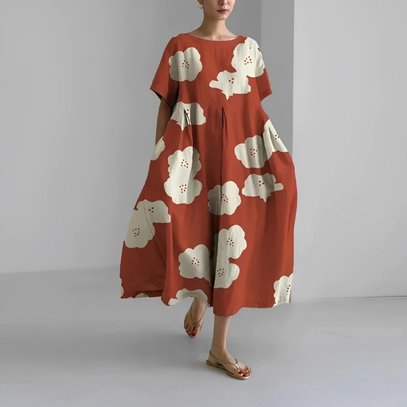 Damen Geblümtes Mutterschaft Sommerkleid | Midi