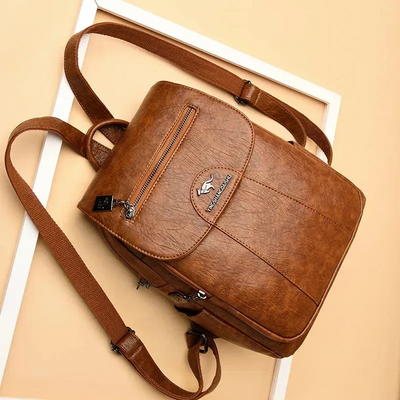 Damen geräumiger Rucksack | reißverschluss