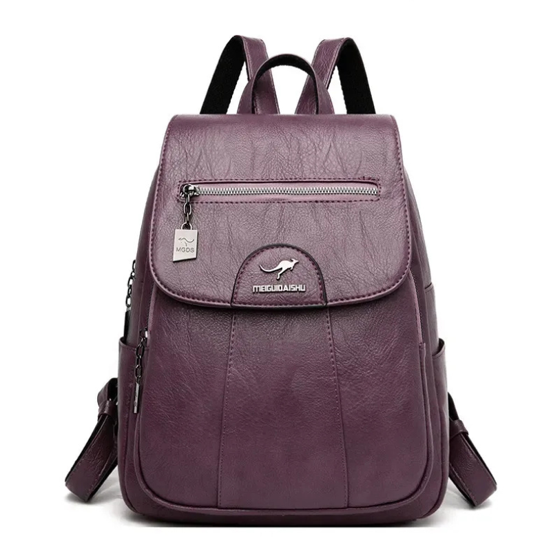Damen geräumiger Rucksack | reißverschluss