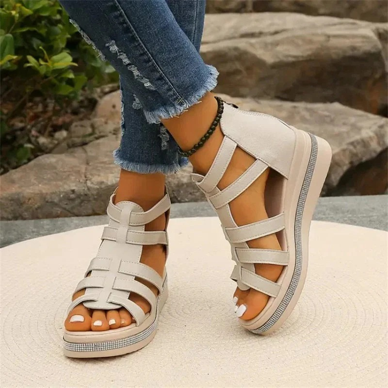 Damen Keil-Sommersandalen | Bequeme