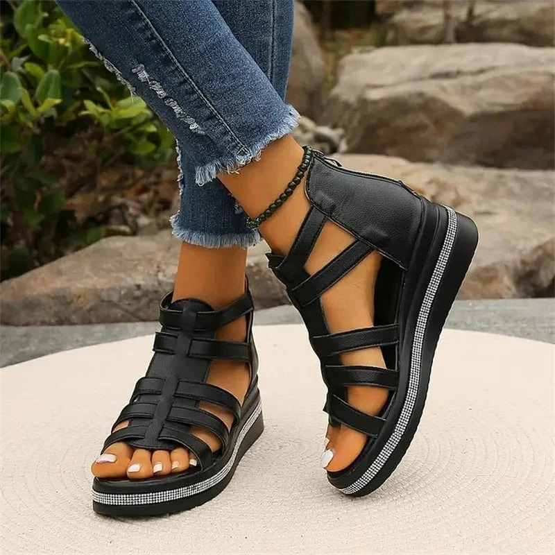 Damen Keil-Sommersandalen | Bequeme