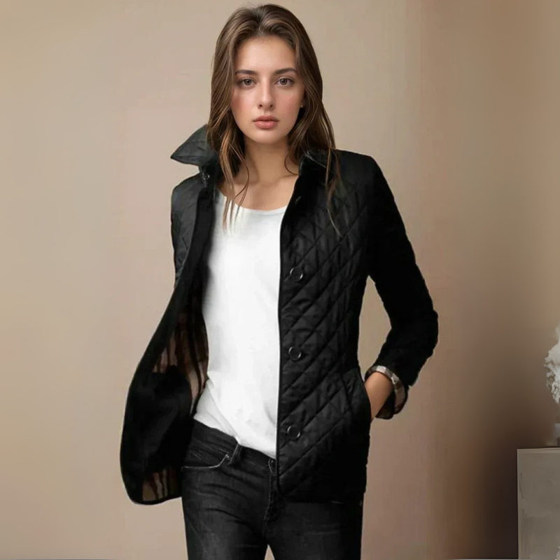 Damen klassische gesteppte Jacke | Leicht