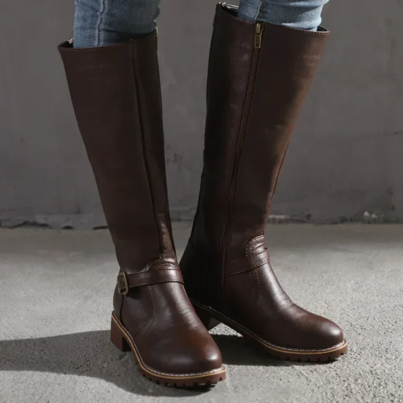 Damen klassische hohe Stiefel | Cowboy
