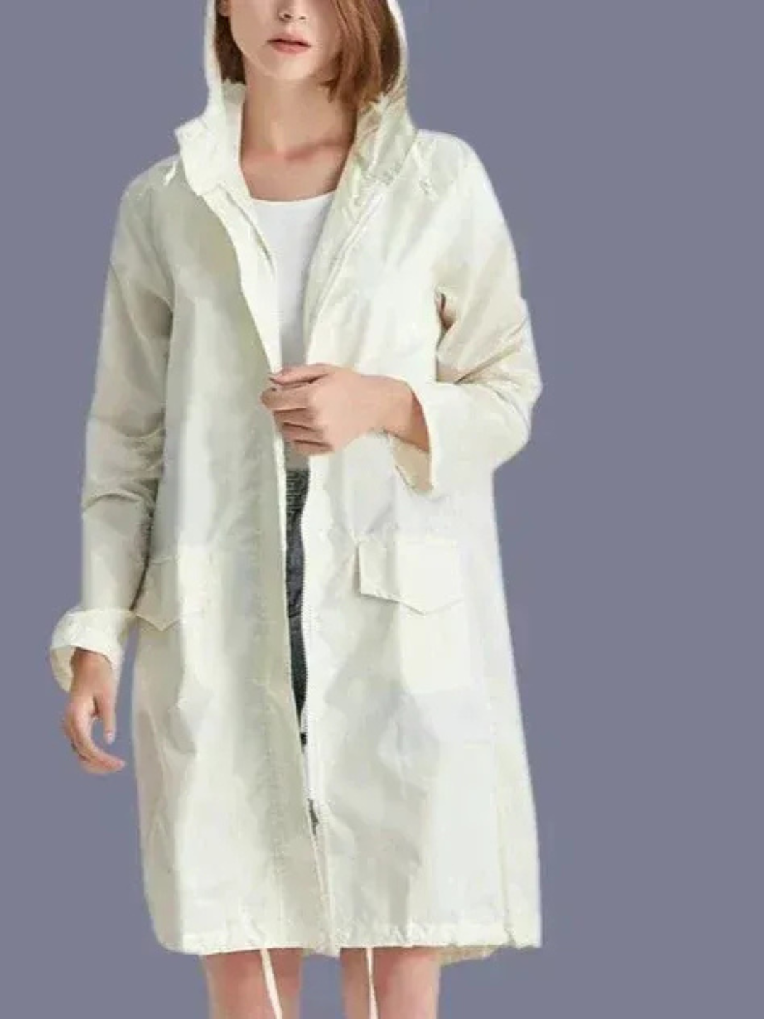 Damen klassischer Outdoor-Regenmantel | Wasserdichte