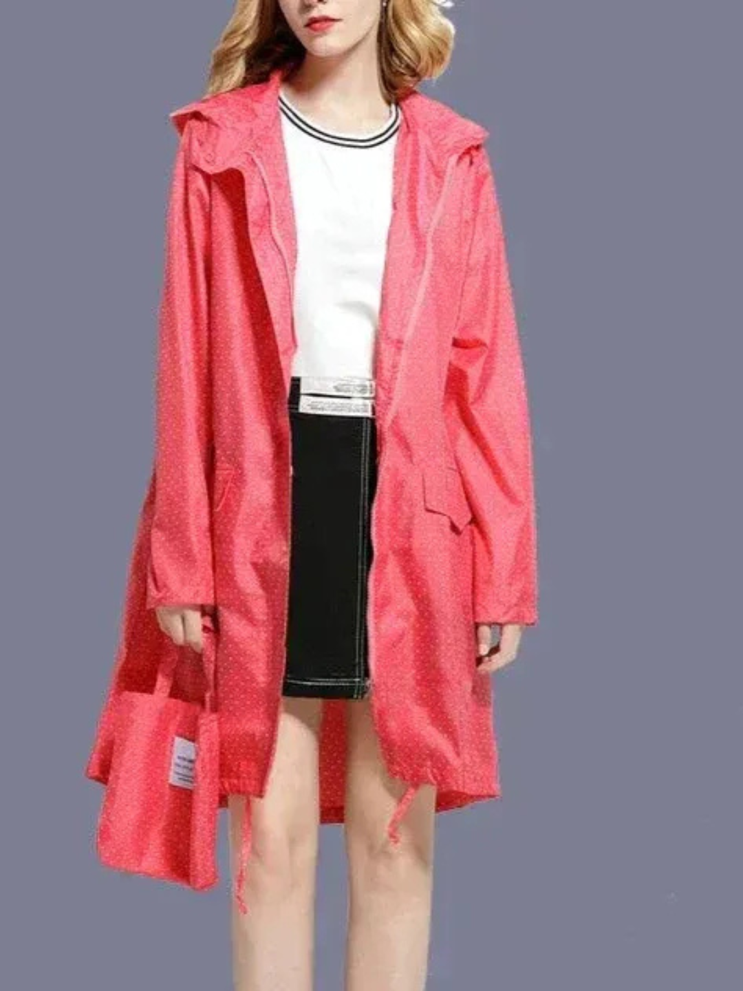 Damen klassischer Outdoor-Regenmantel | Wasserdichte