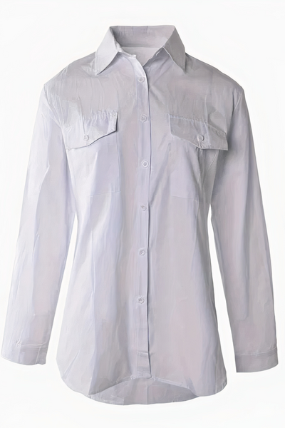 Damen lässige luftige Bluse | Langarm