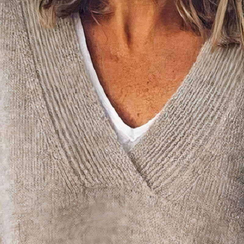 Damen lässiger trendiger Pullover | übergroß