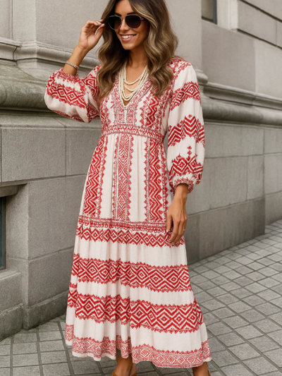 Damen lockeres luftiges Sommerkleid | Maxi