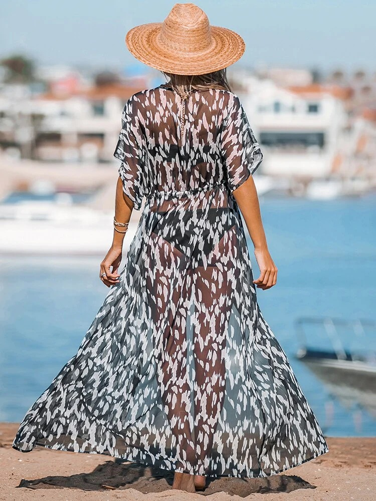 Damen Strandkleid zum Überziehen | Maxi