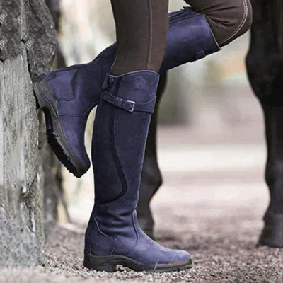 Damen stylische Hochstiefel | Wasserdichte